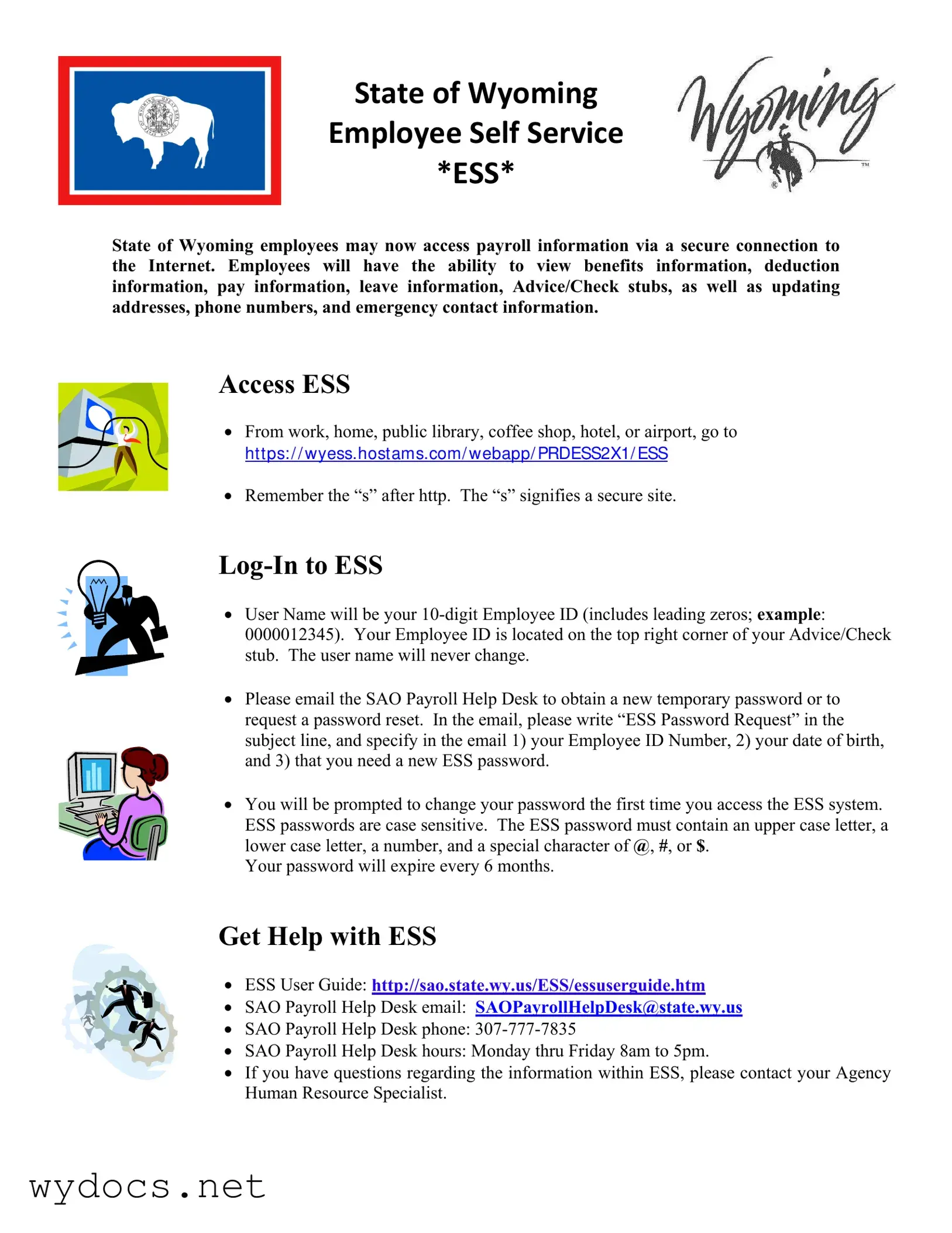 Printable State Of Wyoming Ess Form